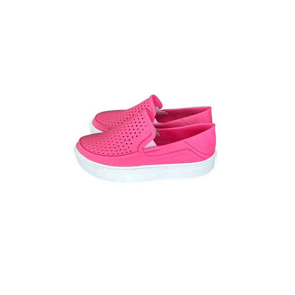 Crocs Citilane Roka Pink Perforated Slip On Loafer Size 8